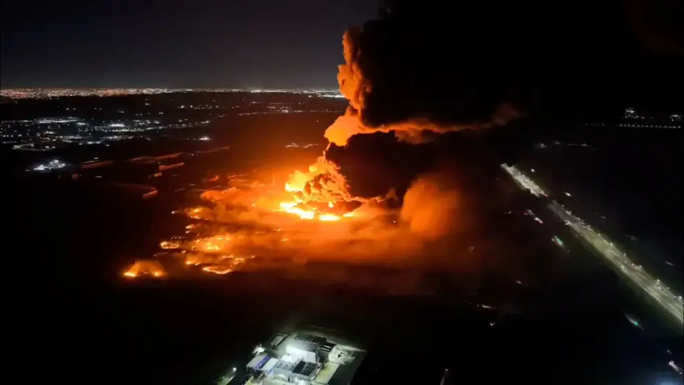 La explosión en Ezeiza.