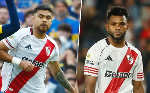 El zaguero Paulo Díaz y el delantero Miguel Borja, borrados por Gallardo para un partido clave.