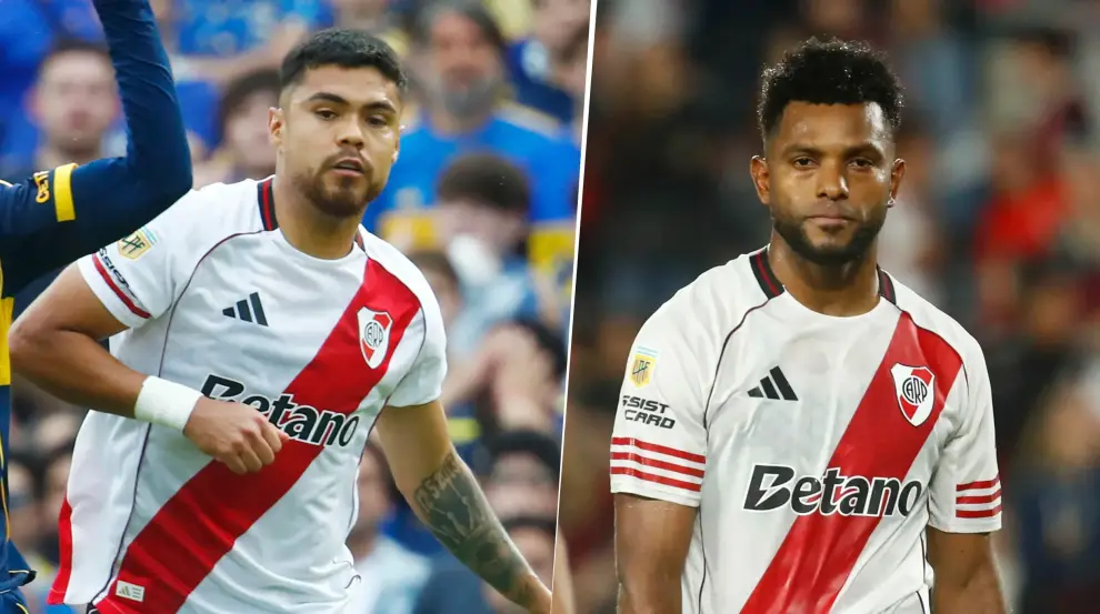 El zaguero Paulo Díaz y el delantero Miguel Borja, borrados por Gallardo para un partido clave.