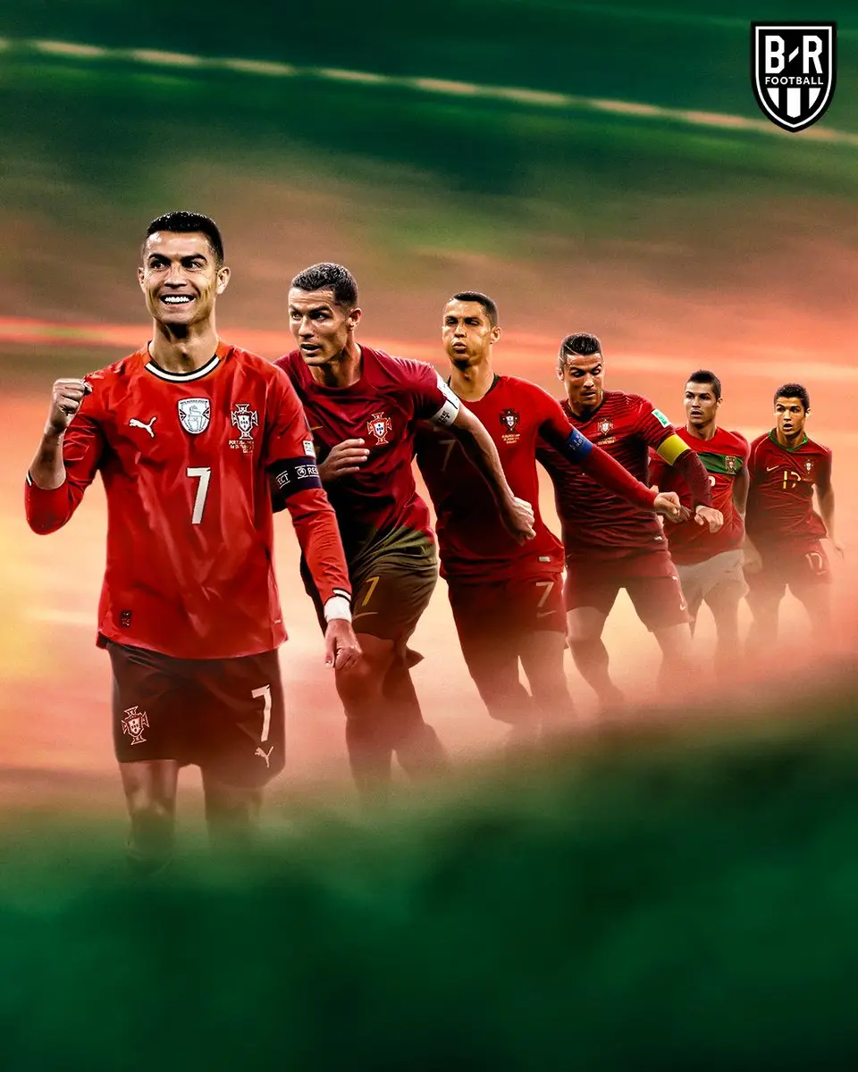 Cristiano Ronaldo a través del tiempo.