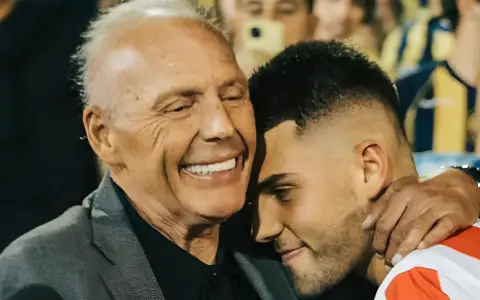 Miguel Ángel Russo y su hijo Ignacio
