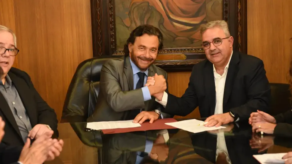 Raúl Jalil y Gustavo Sáenz