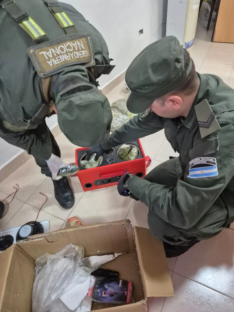 Secuestro de marihuana.