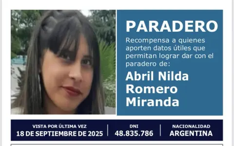 Ofrecen recompensa para dar con el paradero de Abril