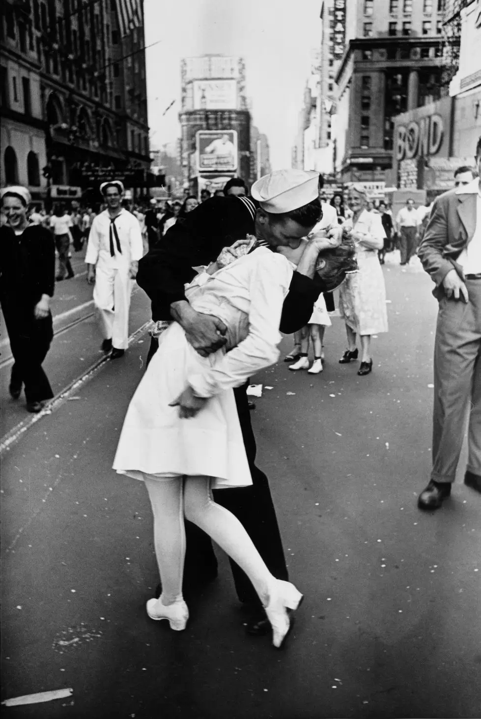 Alfred Eisenstaedt 'V-J Day in Times Square', en 1945