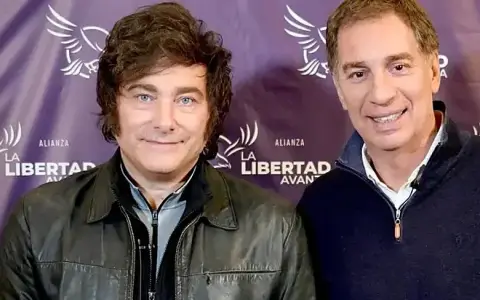 Javier Milei y Diego Santilli