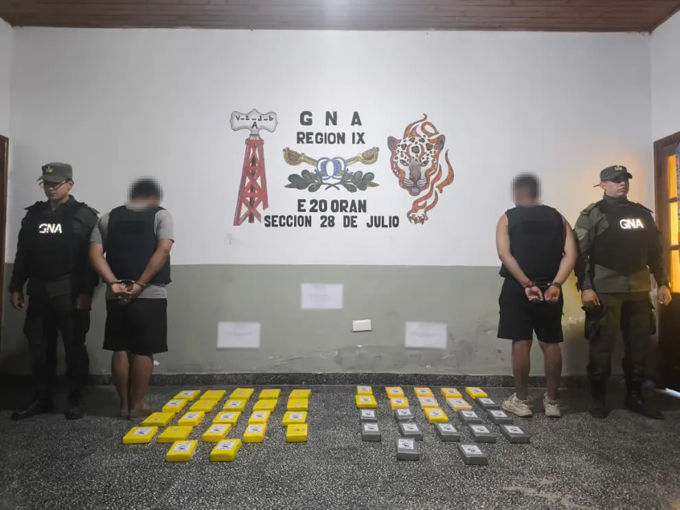 Secuestro de cocaína en Salta.
