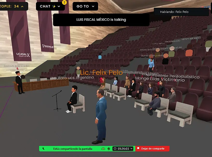 Audiencia simulada.