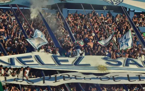 La hinchada de Vélez.