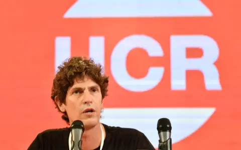 Martín Lousteau, deja la presidencia de la UCR.
