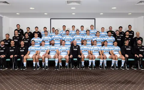 Los Pumas, en la previa al partido de este domingo ante Inglaterra en Londres.