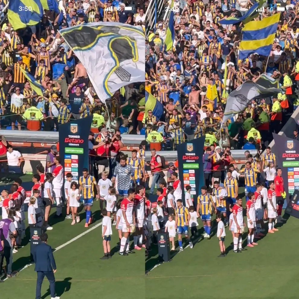 El polémico pasillo de espaldas que quedará en la historia del fútbol argentino.