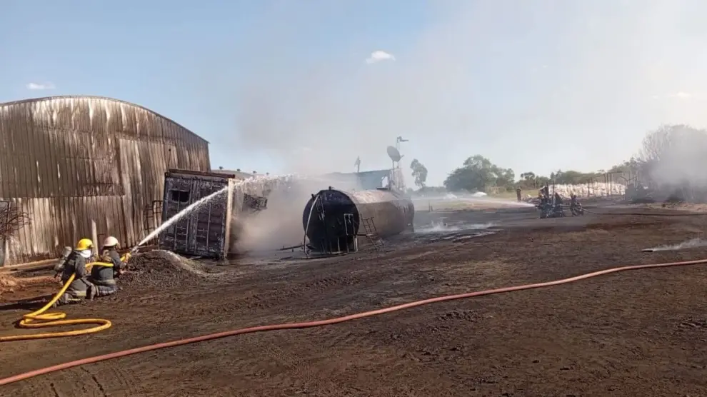 La explosión de una garrafa dejó un obrero muerto en Anta