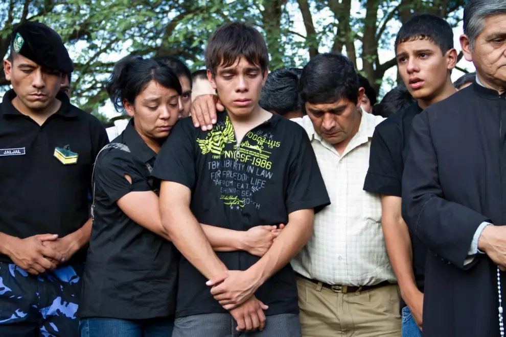 La familia del comisario Néstor Píccolo.
