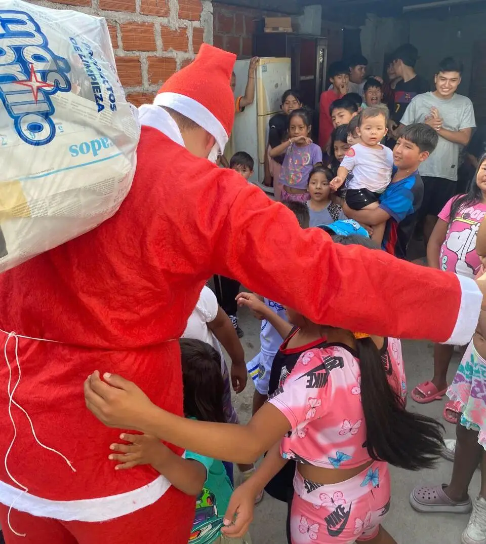 Foto archivo de actividades en anteriores navidades.