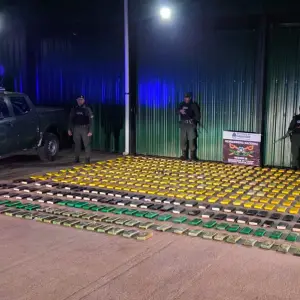 Tiroteo y decomiso récord: Gendarmería incautó más de 430 kilos de cocaína en Aguas Blancas