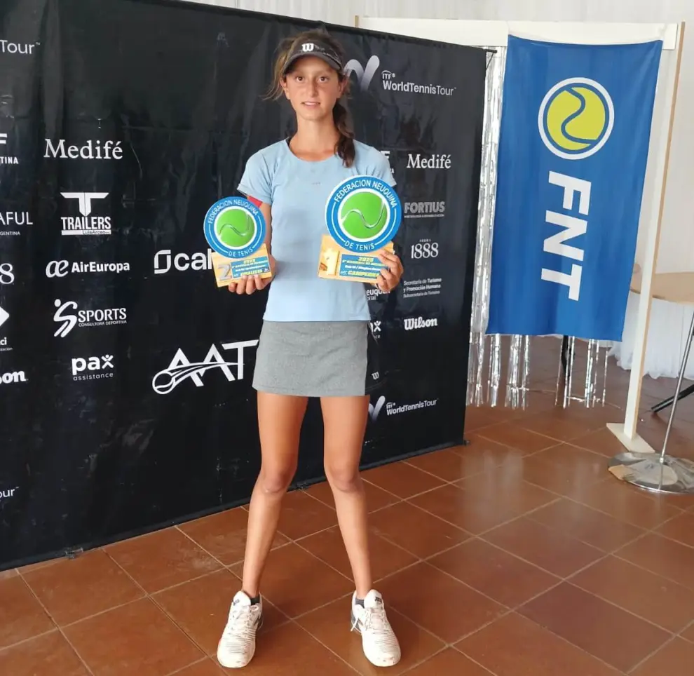 La tenista salteña campeona en Neuquén.