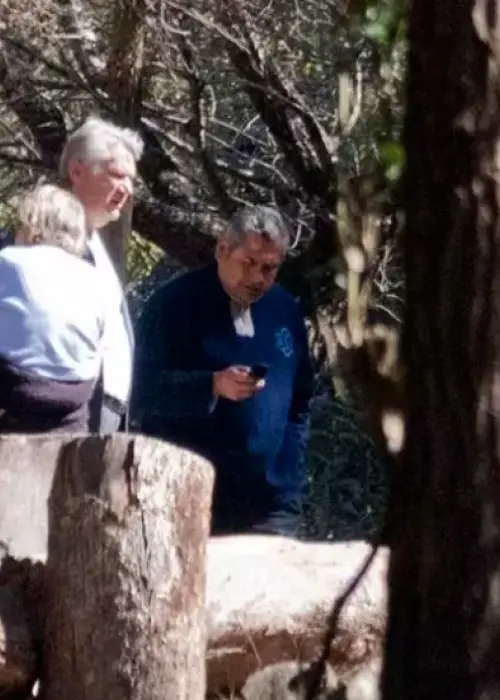 Familiares de las víctimas en La Quebrada de San Lorenzo.