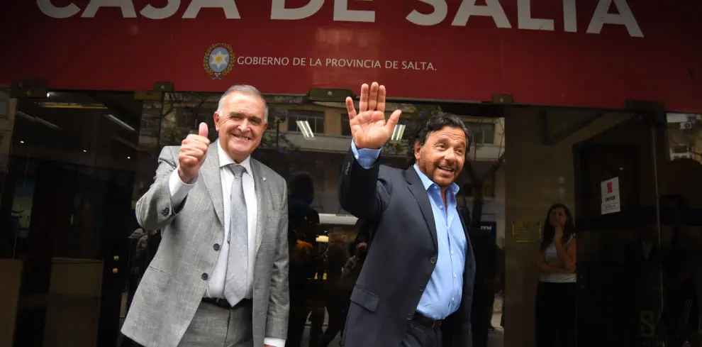 Jaldo y Sáenz a la salida del encuentro