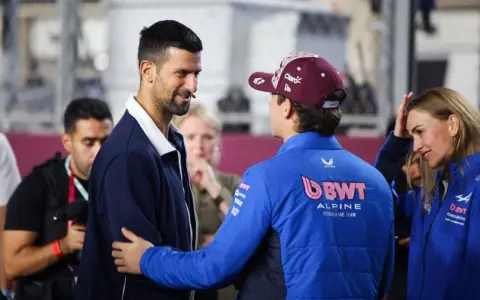 Franco Colapinto y Novak Djokovic charlaron largo y tendido en Qatar.