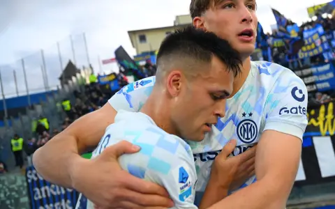 Lautaro Martínez, autor de un doblete para el Inter. 
