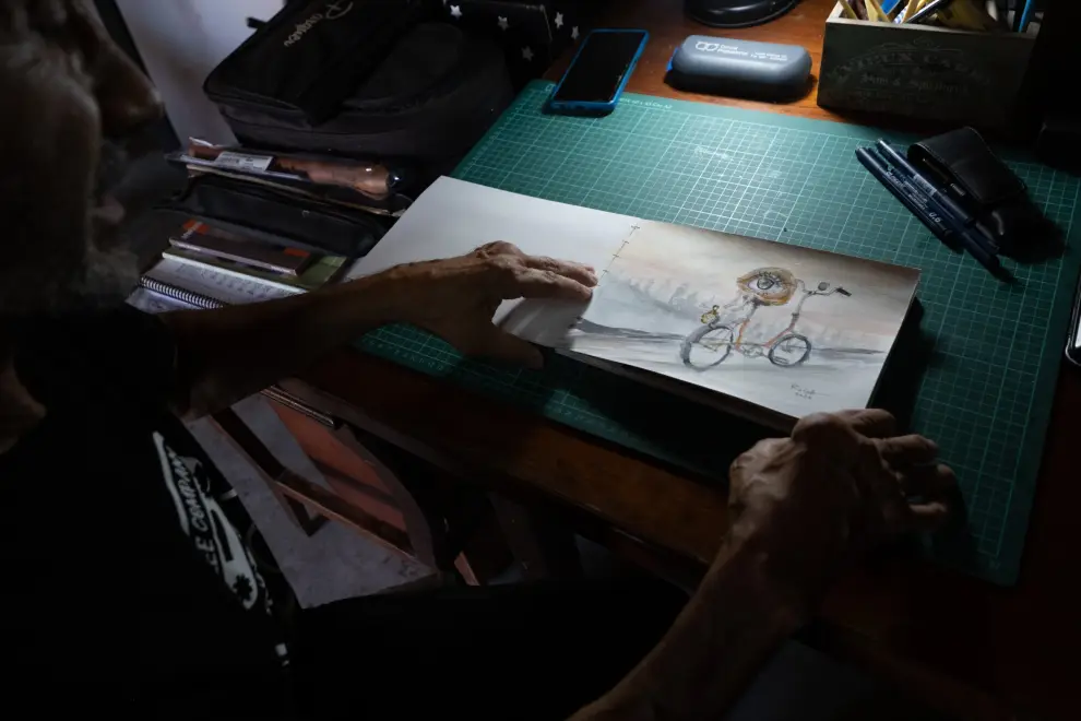 Osvaldo Garrido en su taller