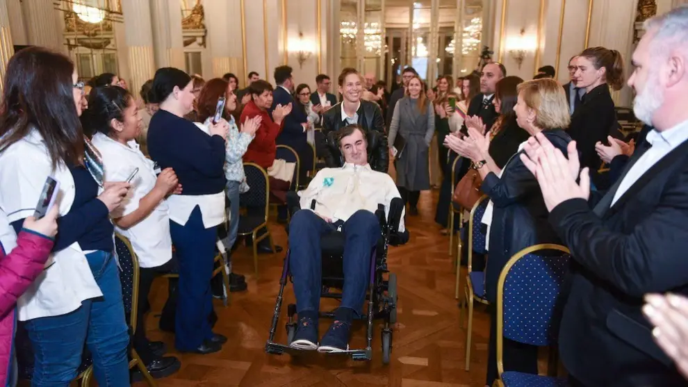 Esteban Bullrich fue homenajeado en el Salón Dorado de la Legislatura porteña.
