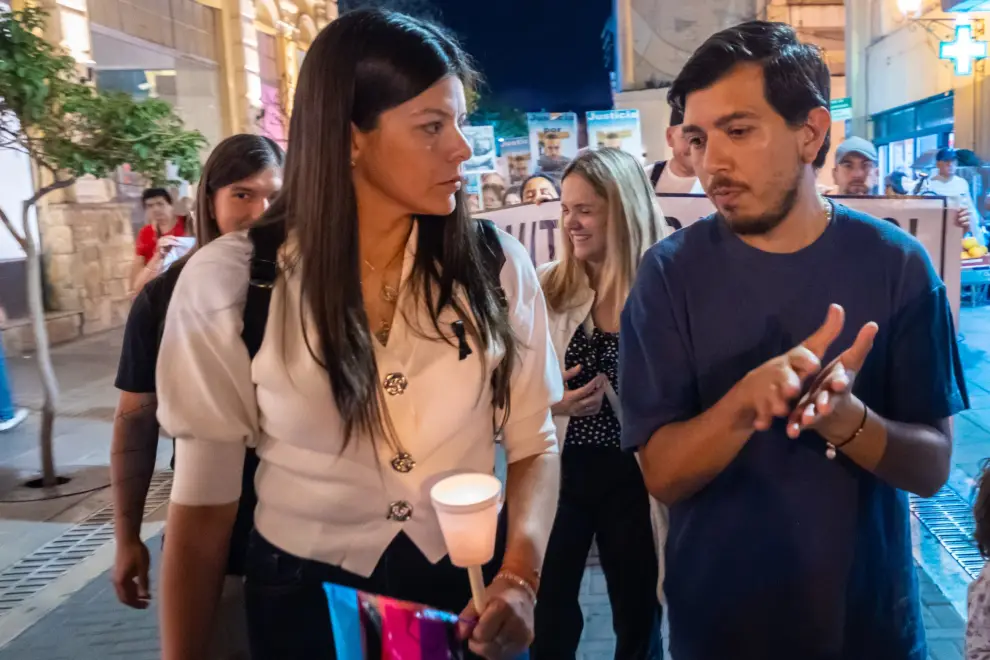 Maria emilia Orozco con Nicolas Cordeyro