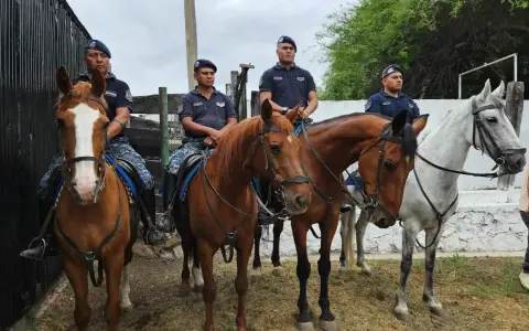 Policía de Caballería en Salta.