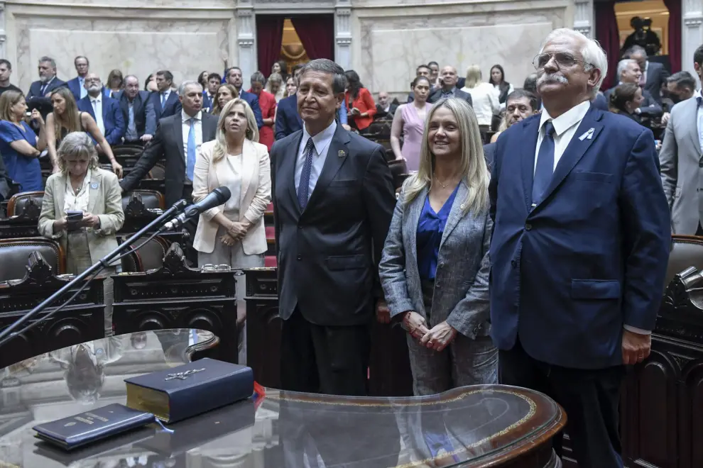 Biella, Flores y Zapata. (de izquierda a derecha). fuente: Departamento de Fotografía Diputados