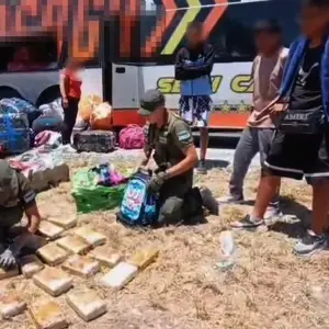 Tres mujeres transportaban 66 kilos de marihuana en un tour de compras que salió de Salta