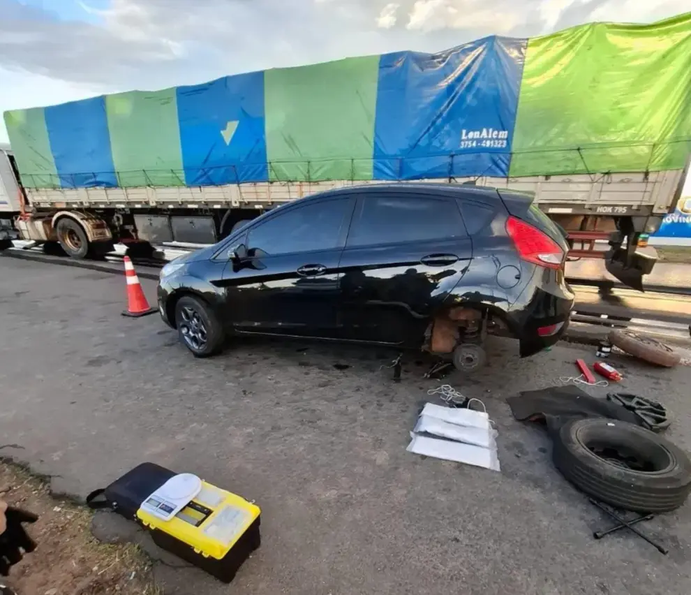 el Ford Fiesta con cocaína
