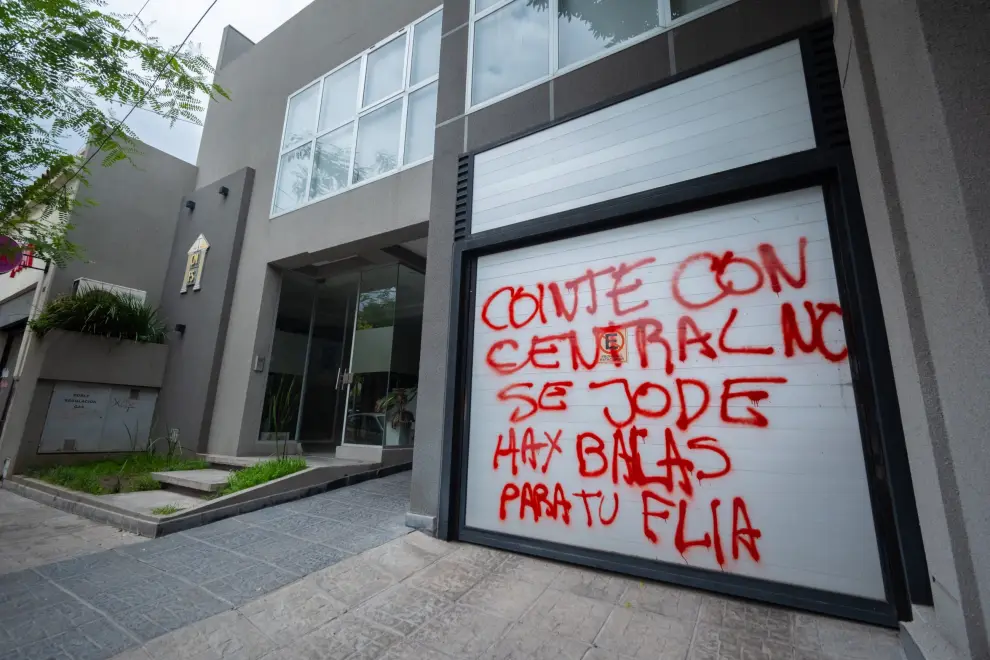 Pintadas a un dirigente de Central Norte