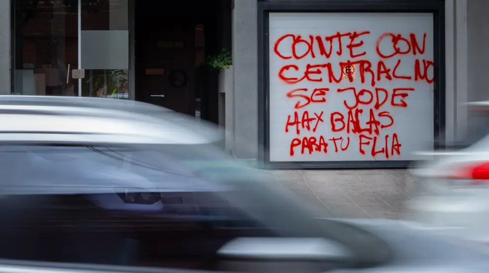 Pintadas a un dirigente de Central Norte