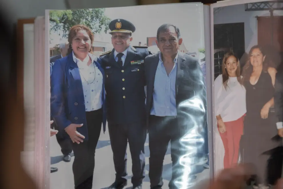 Nicolas Cordeyro en casa de sus padres