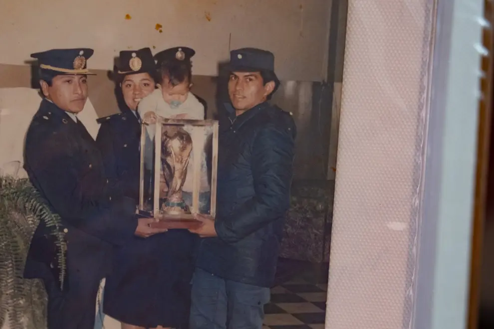 Nicolas Cordeyro en casa de sus padres