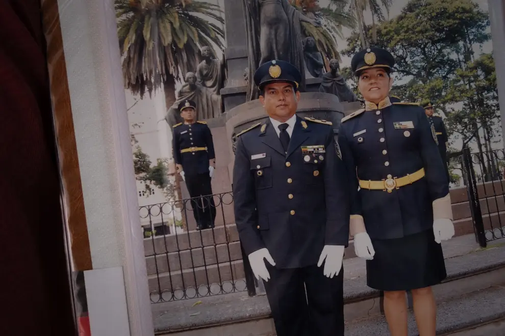 Nicolas Cordeyro en casa de sus padres