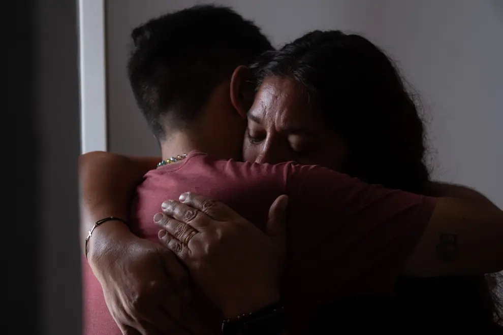 Nicolas Cordeyro en casa de sus padres