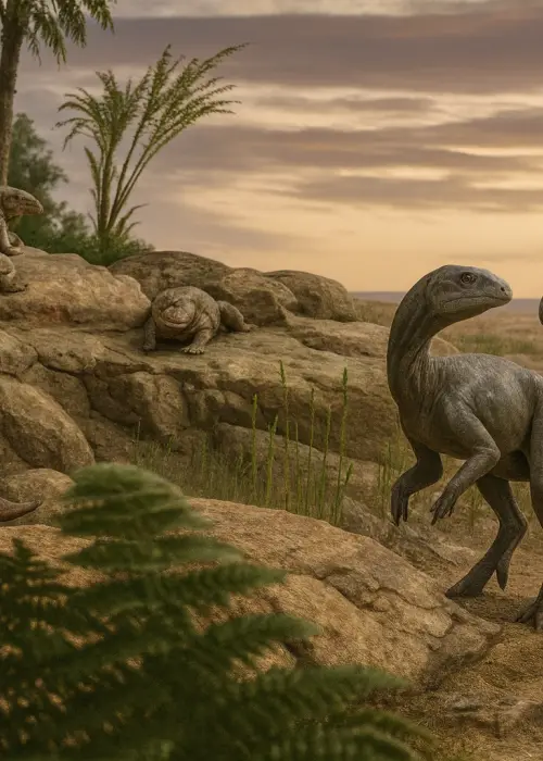 Ilustración de reconstrucción en vida de Huayracursor jaguensis