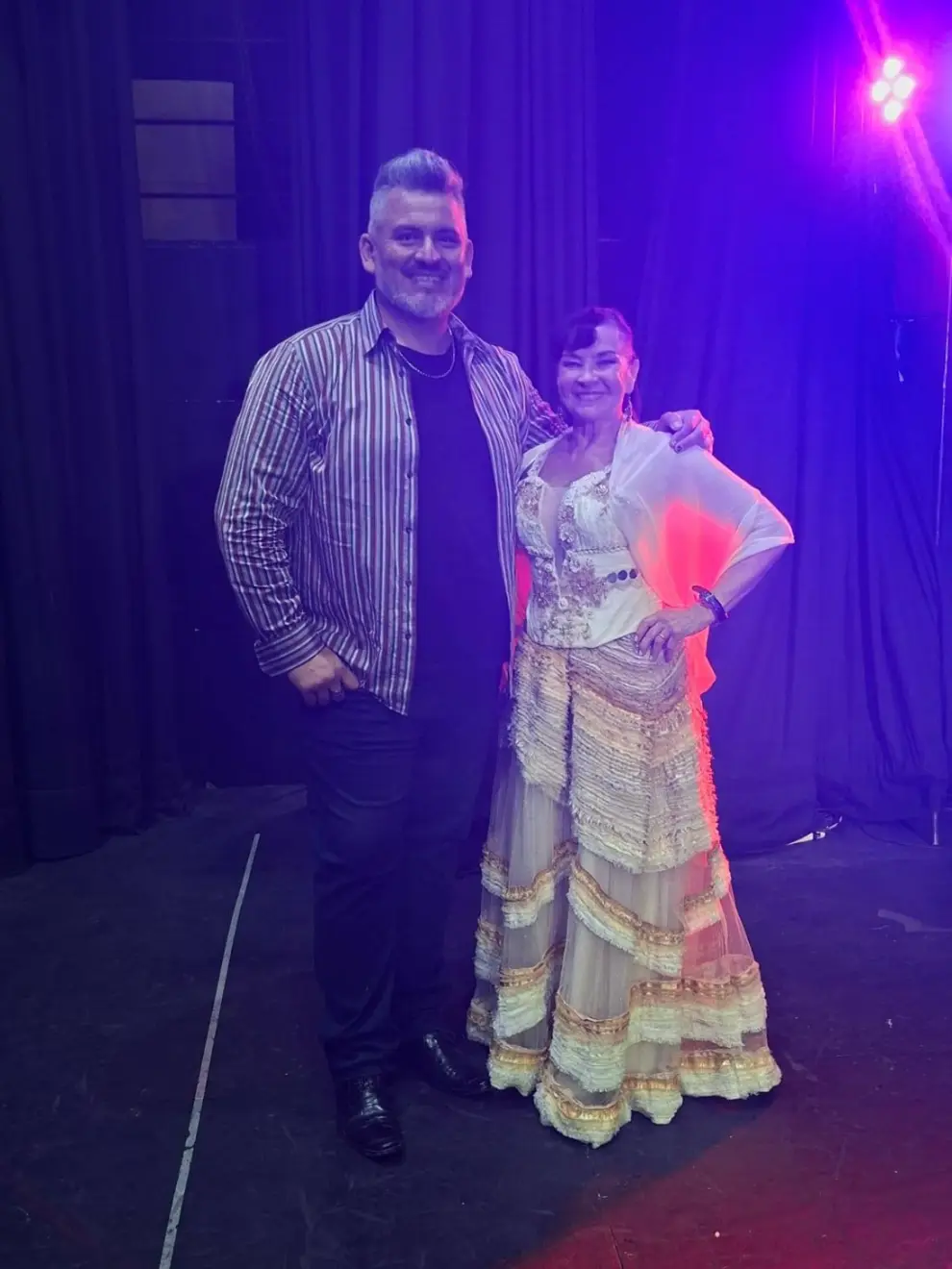 José García con Marina