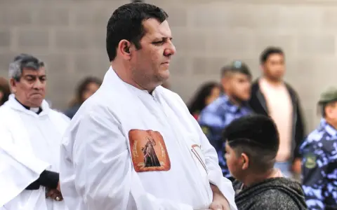 El padre Ariel Fessia