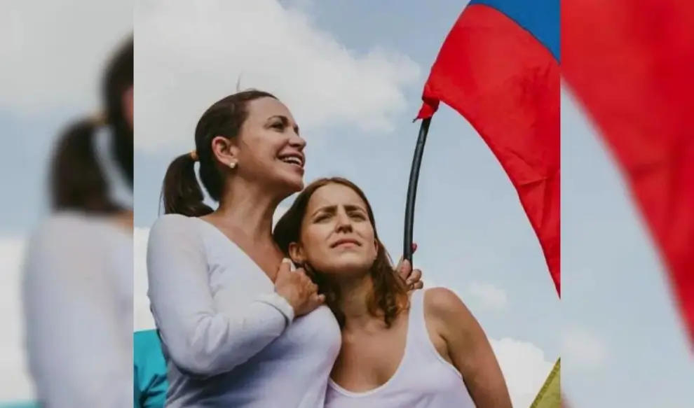 María Corina Machado y su hija
