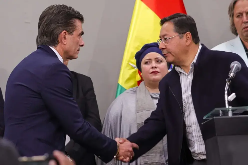 Rodrigo Paz y Luis Arce.