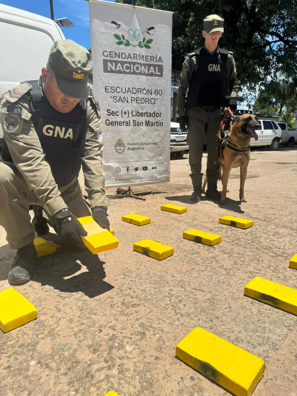 Operativo contra el narcotráfico en el norte.