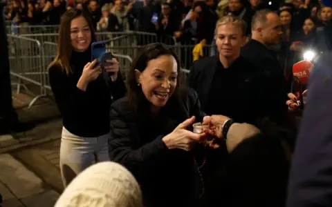 María Corina Machado en Oslo tras 10 meses en la clandestinidad