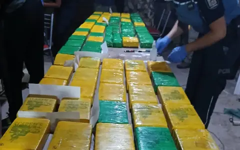 Paquetes de droga.