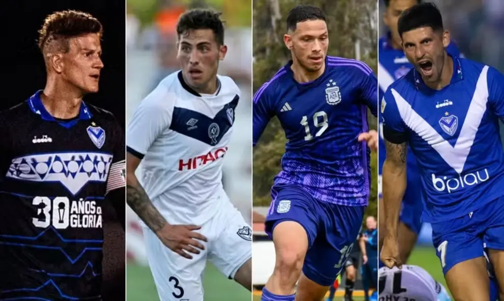 José Florentín, Abiel Osorio, Brian Cufré y Sebastián Sosa