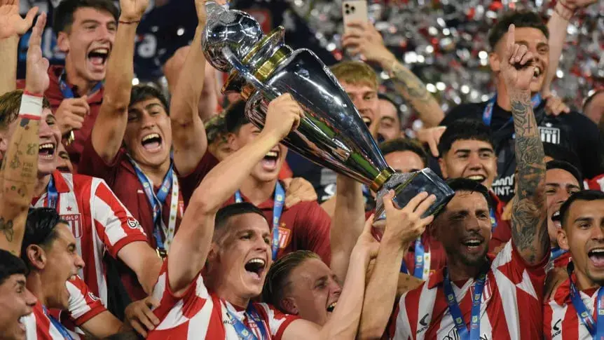 El festejo de Estudiantes de La Plata campeón del Torneo Clausura 2025