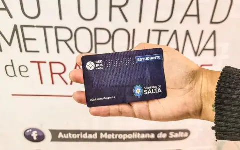 Tarjeta estudiantil Salta