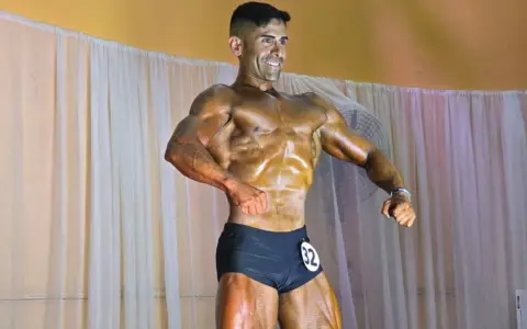 Albornoz en plena competencia en la Copa Metán